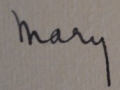 Mary Devenport O'Neill's signature